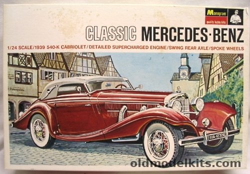 Monogram 1/24 Mercedes-Benz 1939 Supercharged 540-K, PC87-300 plastic model kit